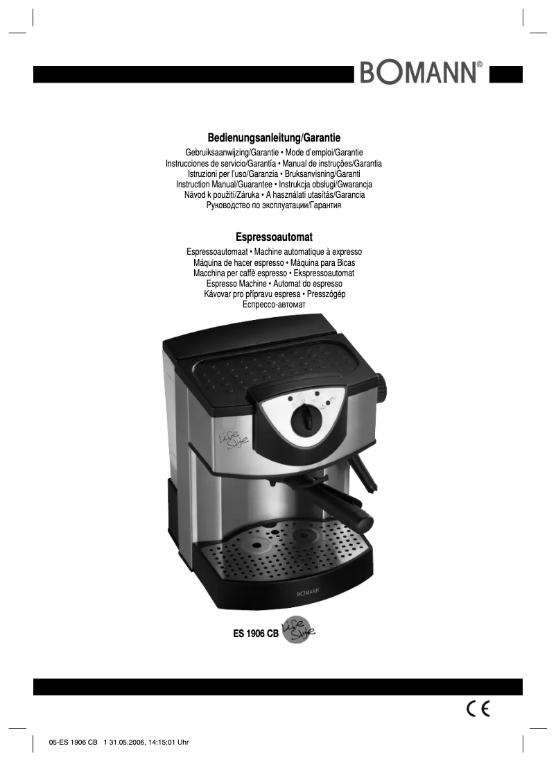 Page 1 of the manual User Manual Bomann CB 1906