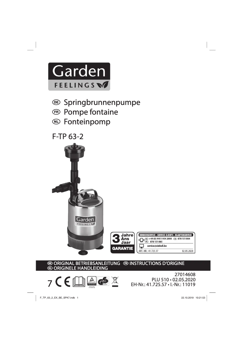 First page image of the manual for F-TP 63-2