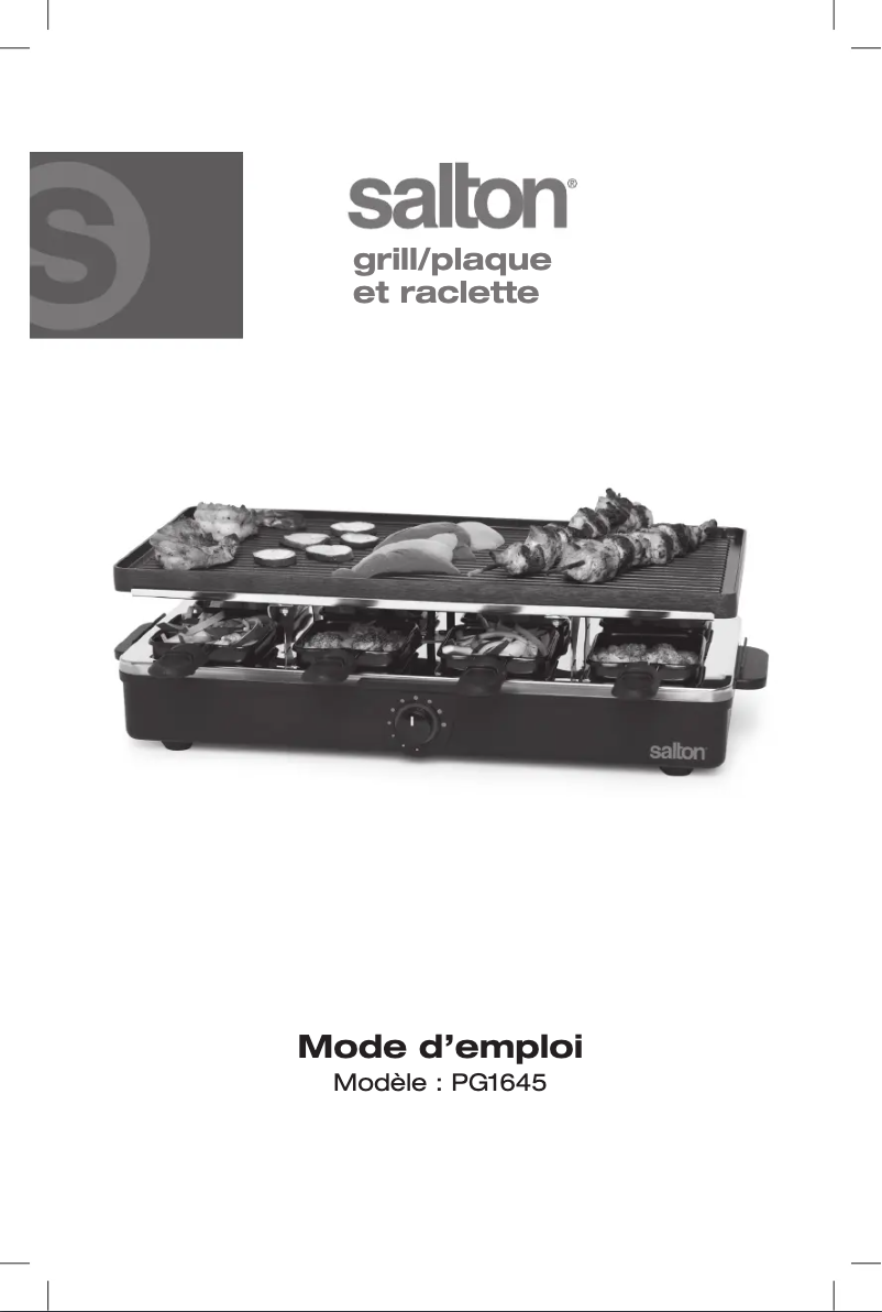 First page image of the manual for PG1645