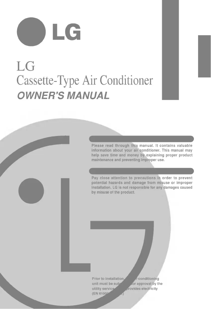 First page image of the manual for LTNE2462CL