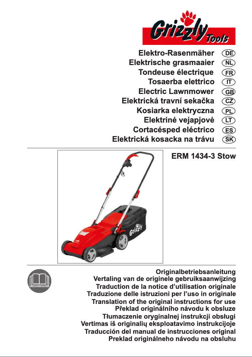 Page 1 of the manual User Manual Grizzly ERM 1434-3 Stow