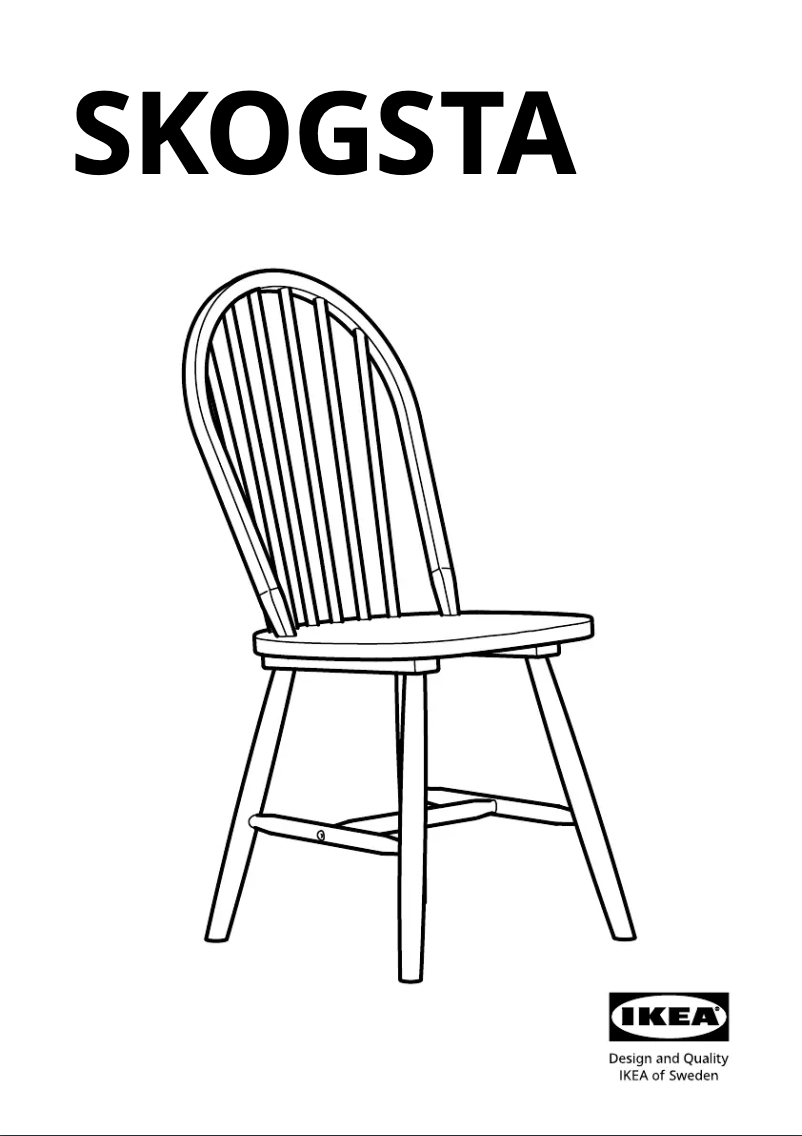 First page image of the manual for SKOGSTA 305.448.73