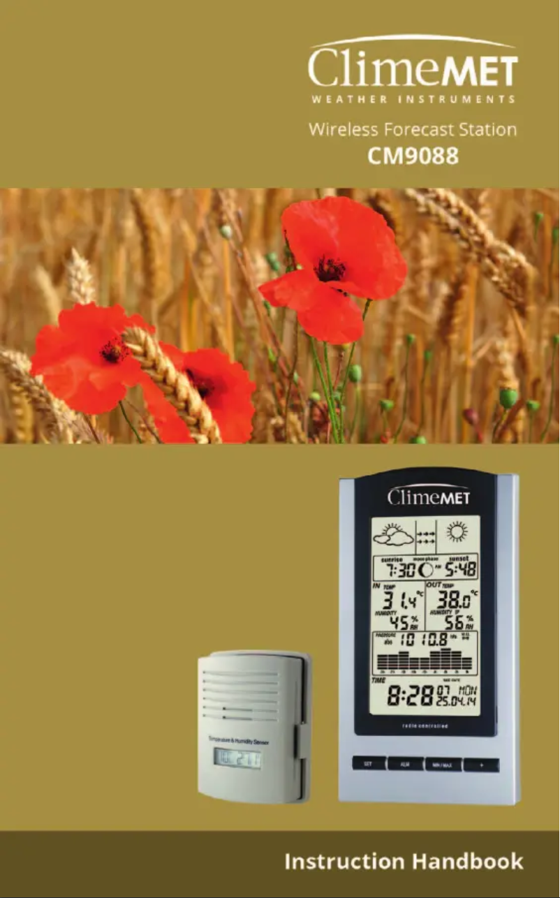 First page image of the manual for CM9088