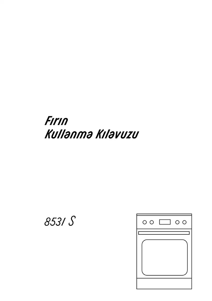 Page 1 of the manual User Manual Arçelik 8531 S