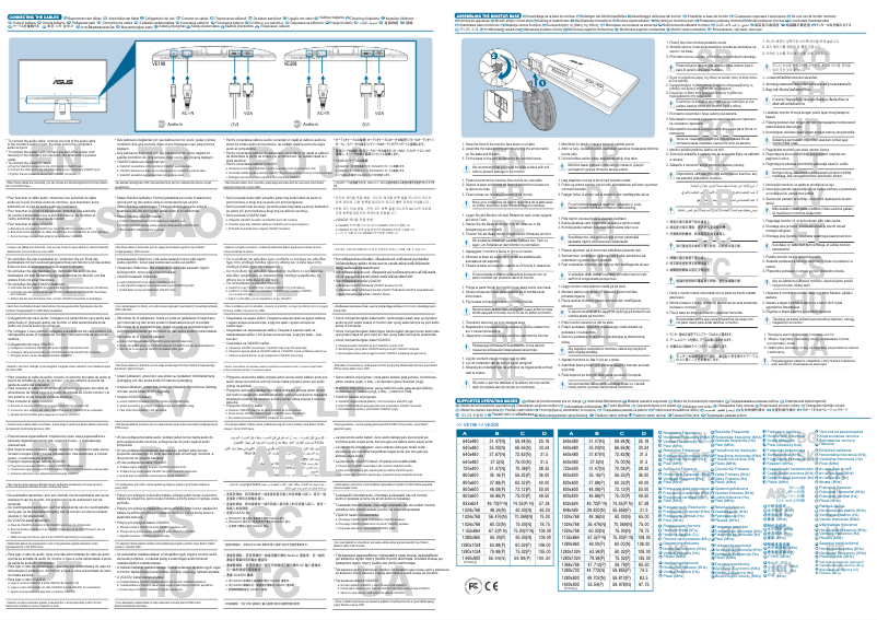 First page image of the manual for VE198N