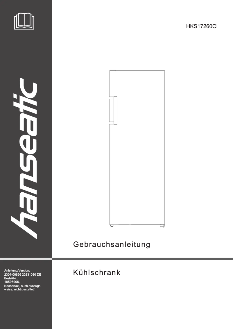 Page 1 of the manual User Manual Hanseatic HKS17260CI