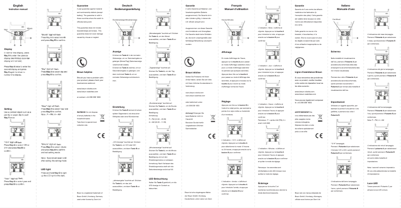 First page image of the manual for BN0076G