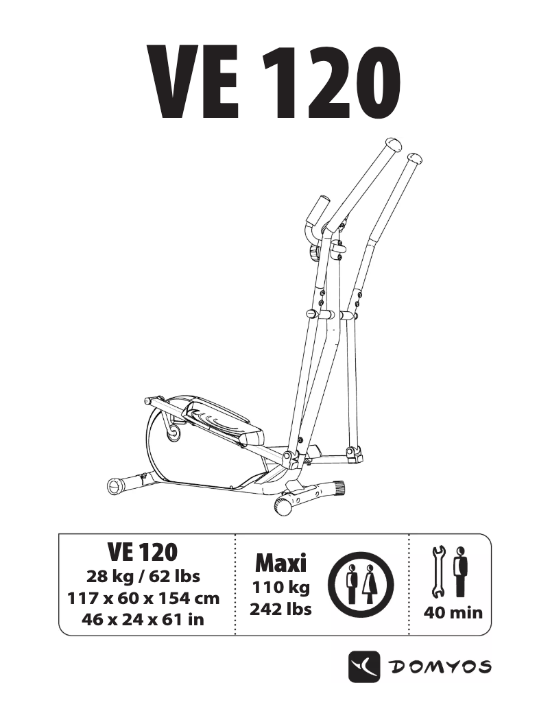 First page image of the manual for VE 120