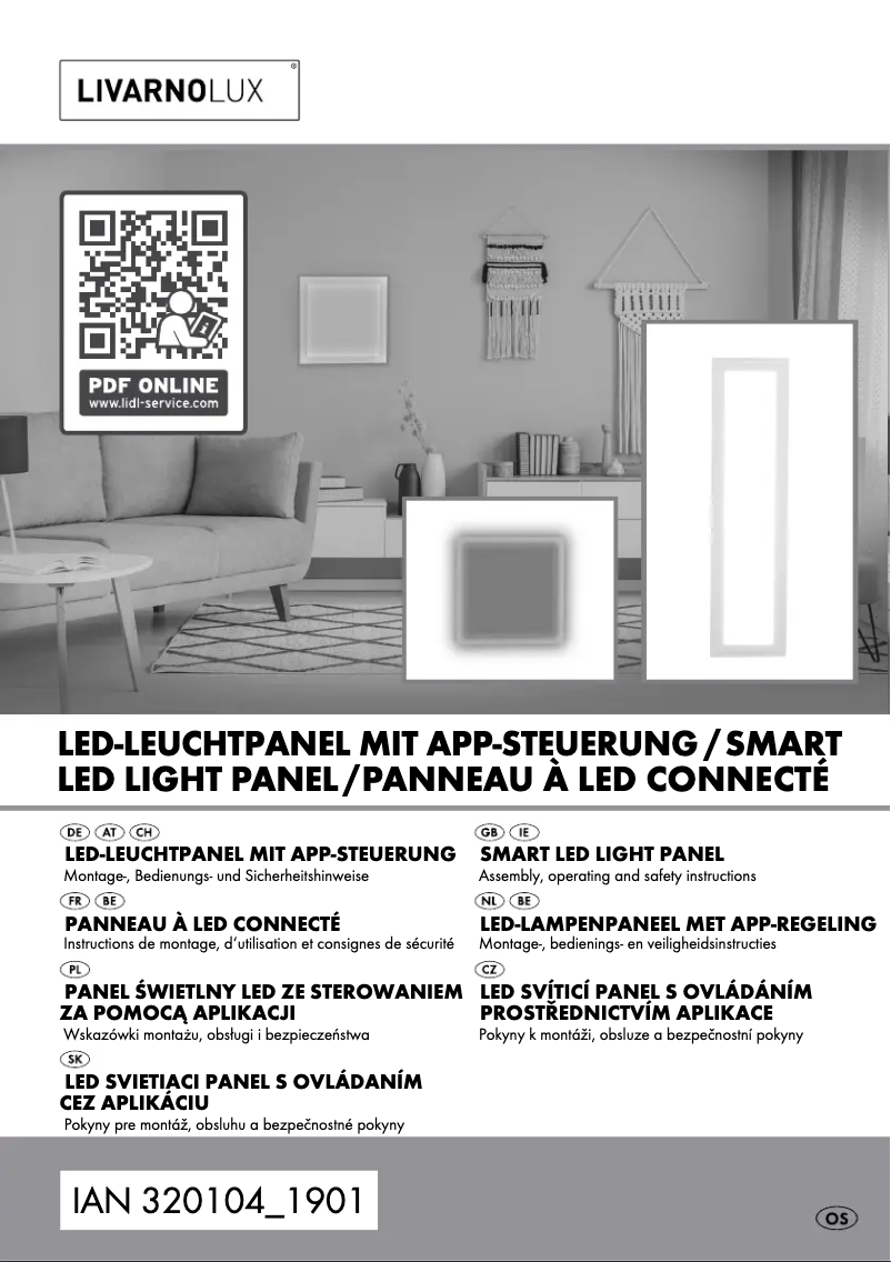 Page 1 of the manual User Manual Livarno Lux IAN 320104