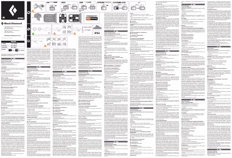 Page 1 of the manual User Manual Black Diamond Astro