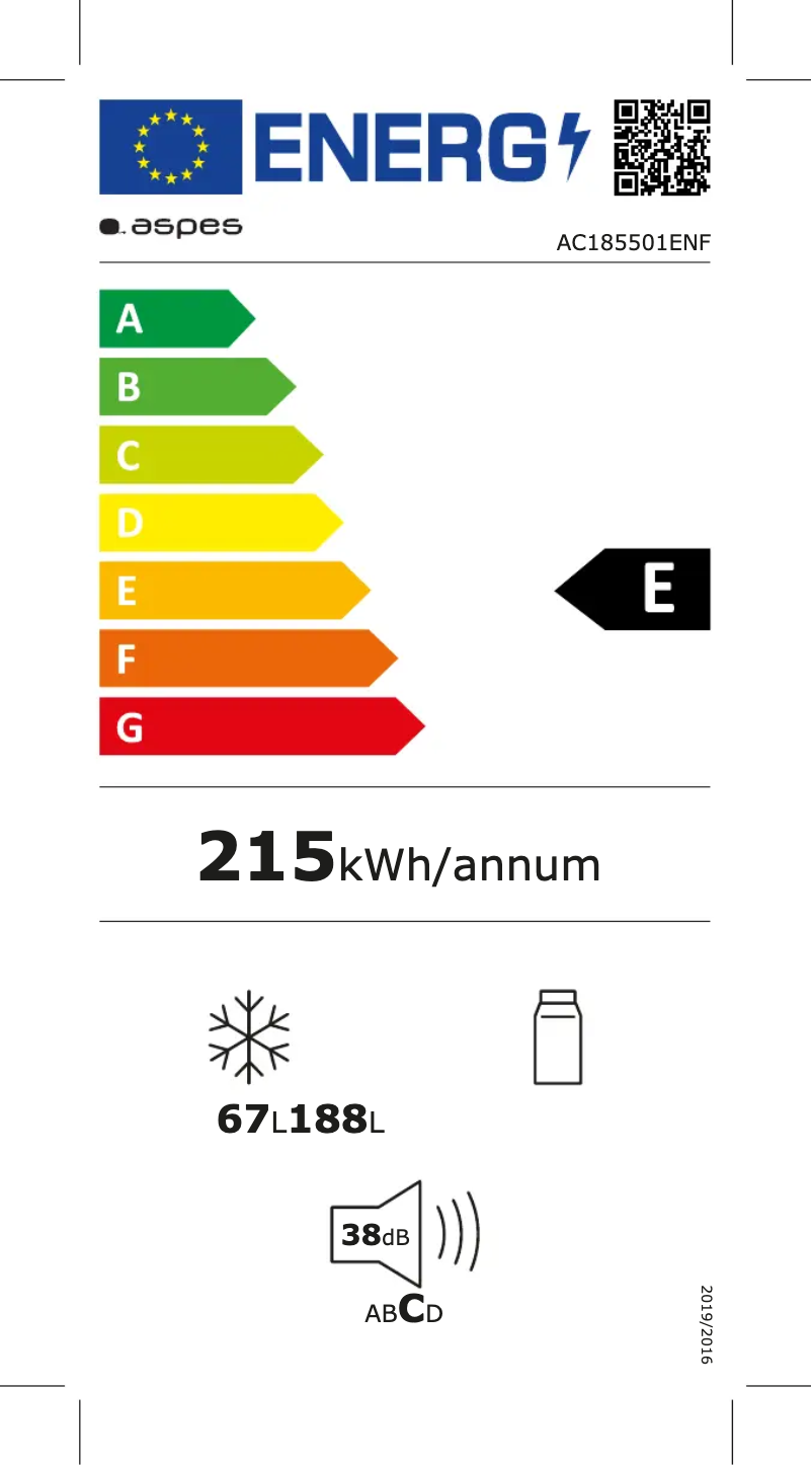 First page image of the manual for AC185501ENF