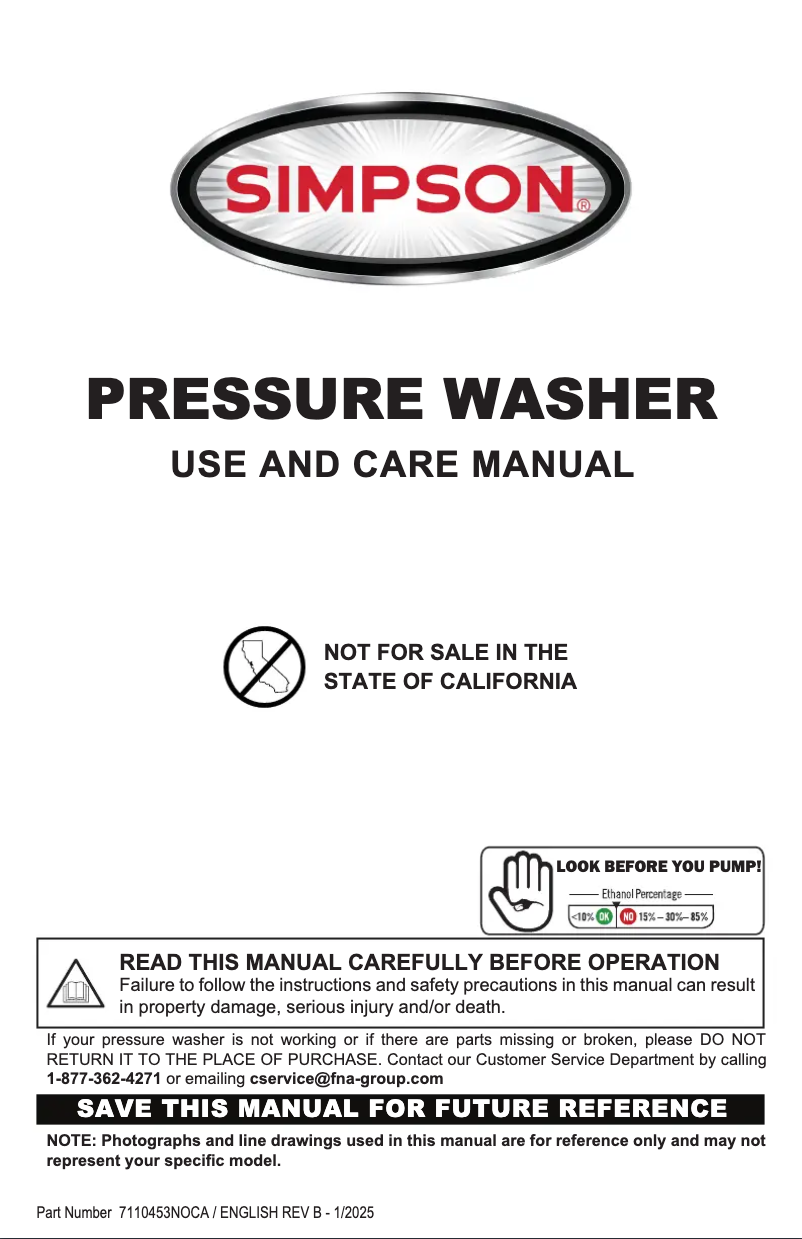 First page image of the manual for Megashot MS60968