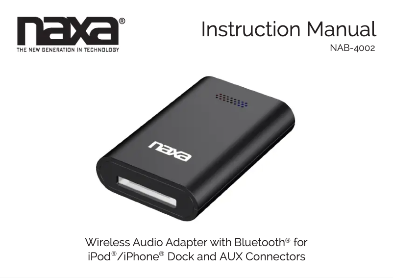 Page 1 of the manual User Manual Naxa NAB-4002