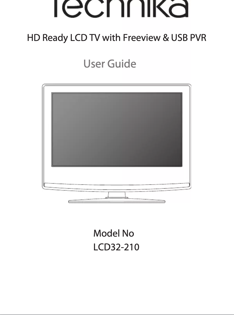 Image de la première page du manuel de l'appareil LCD32-210