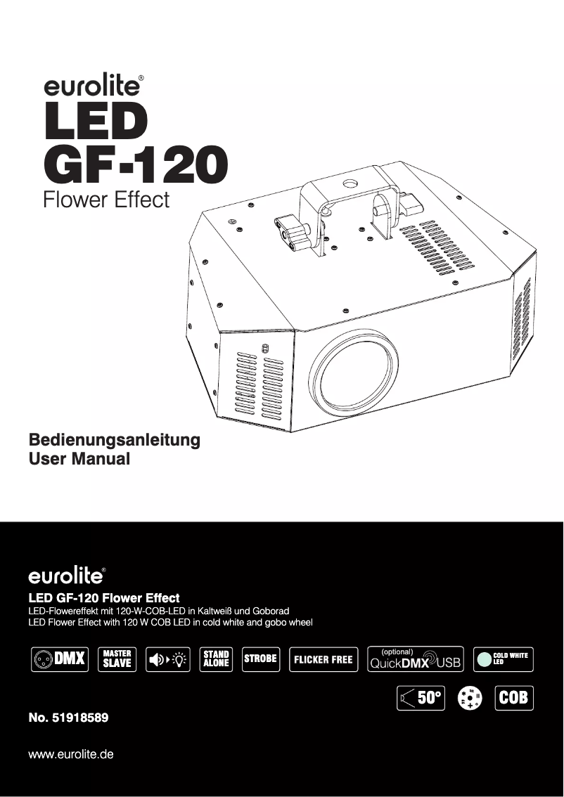 First page image of the manual for GF-120