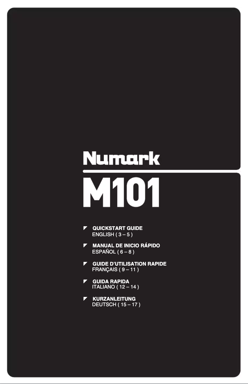 First page image of the manual for M101