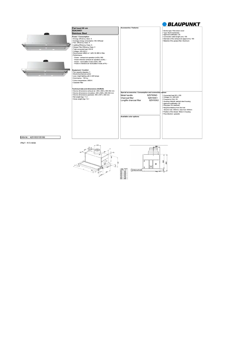 Image de la première page du manuel de l'appareil 5DA39451