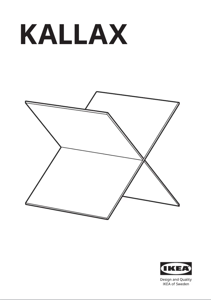 First page image of the manual for KALLAX 704.956.96