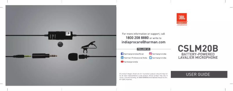 First page image of the manual for CSLM20B