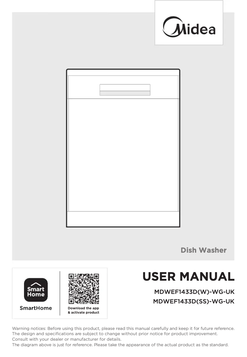 Page 1 of the manual User Manual Midea MDWEF1433D