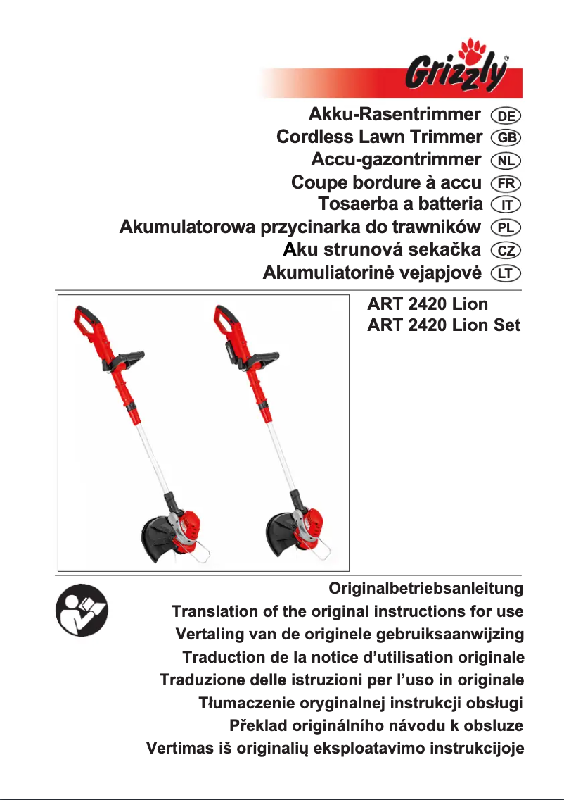 First page image of the manual for ART 2420 Lion