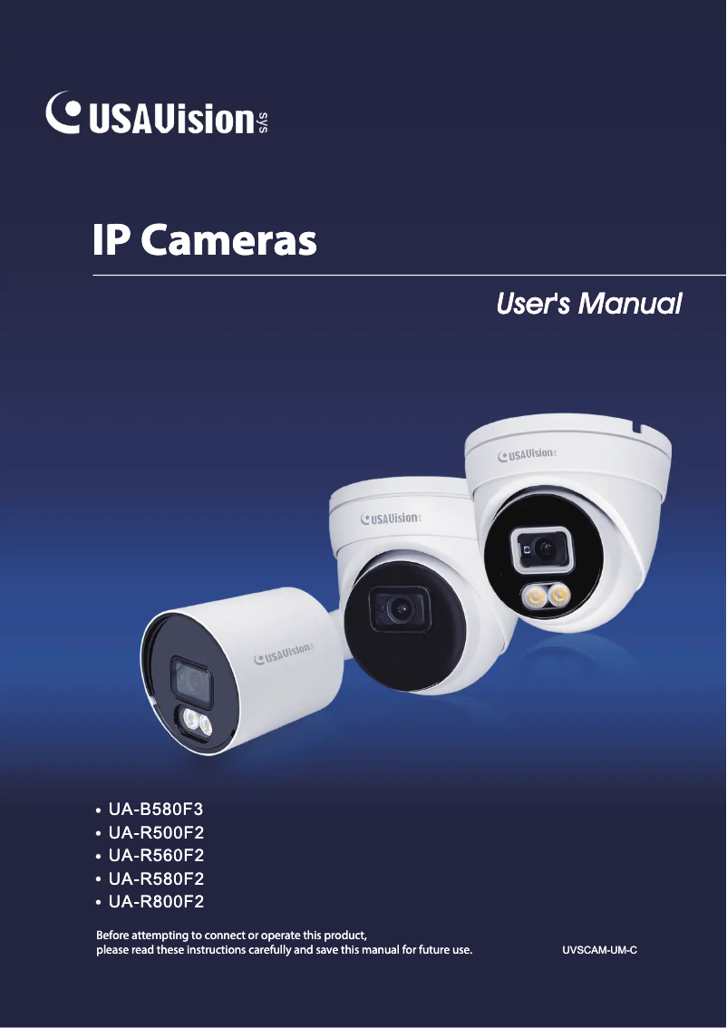 Page 1 of the manual User Manual Geovision UA-R800F2