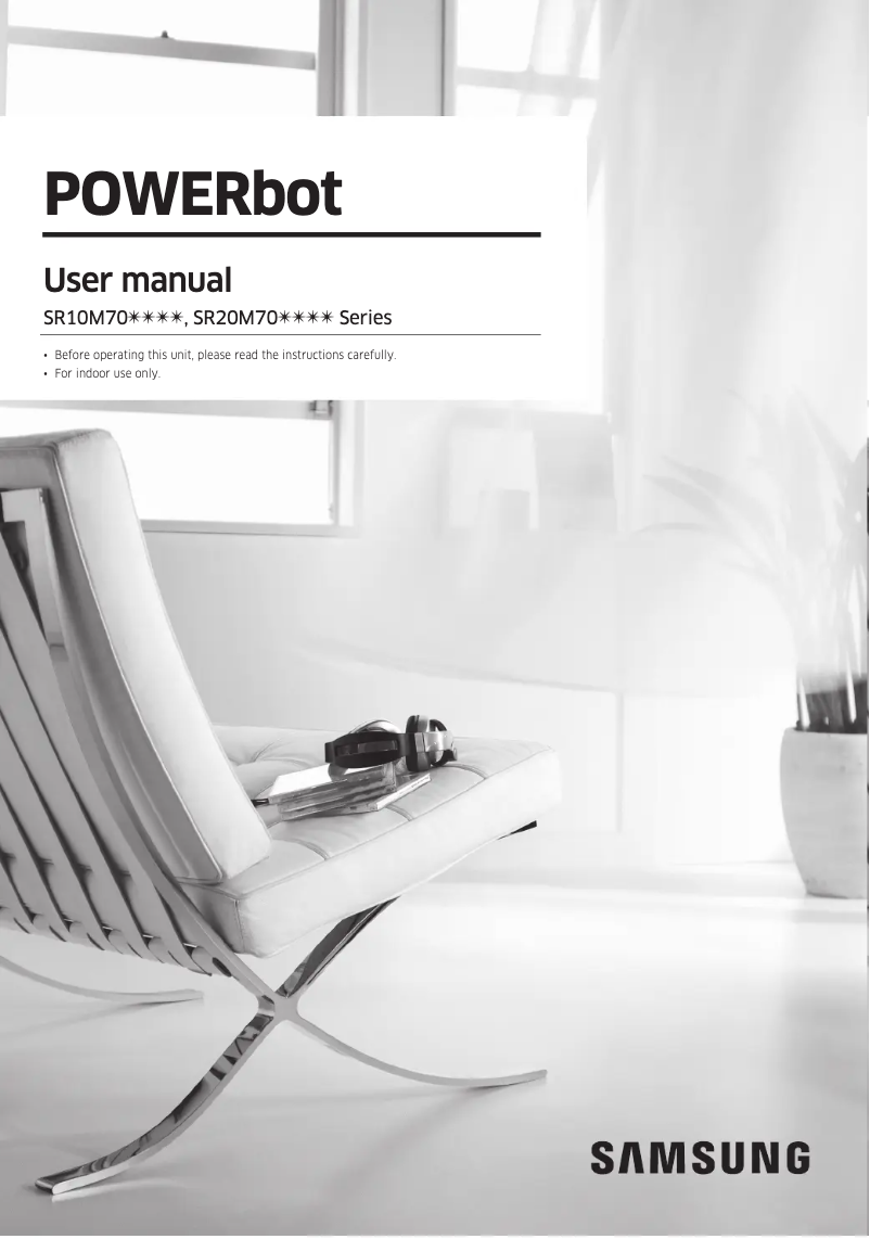 First page image of the manual for POWERbot VR7000 Pro