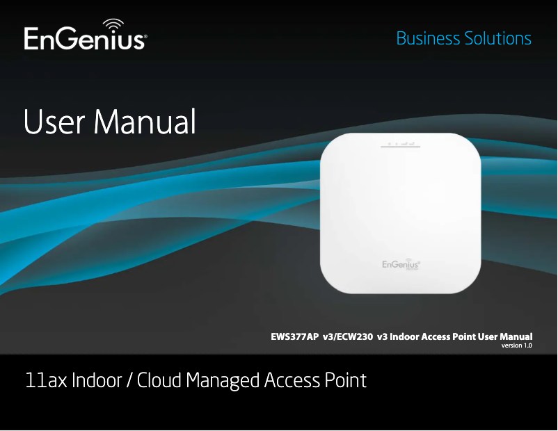Page 1 of the manual Technical Sheet EnGenius ECW230