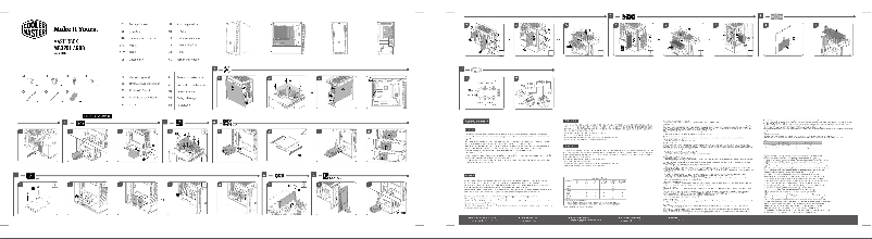 First page image of the manual for MasterBox MB320L