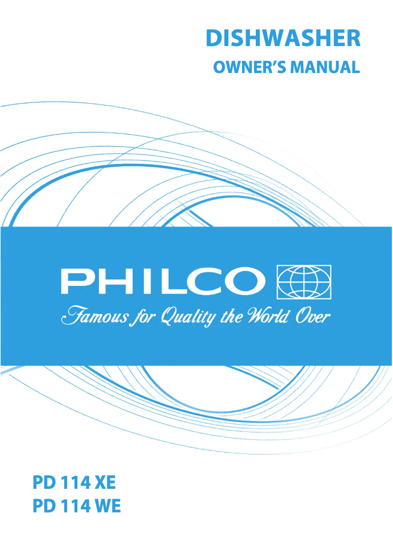 First page image of the manual for PD 114 XE