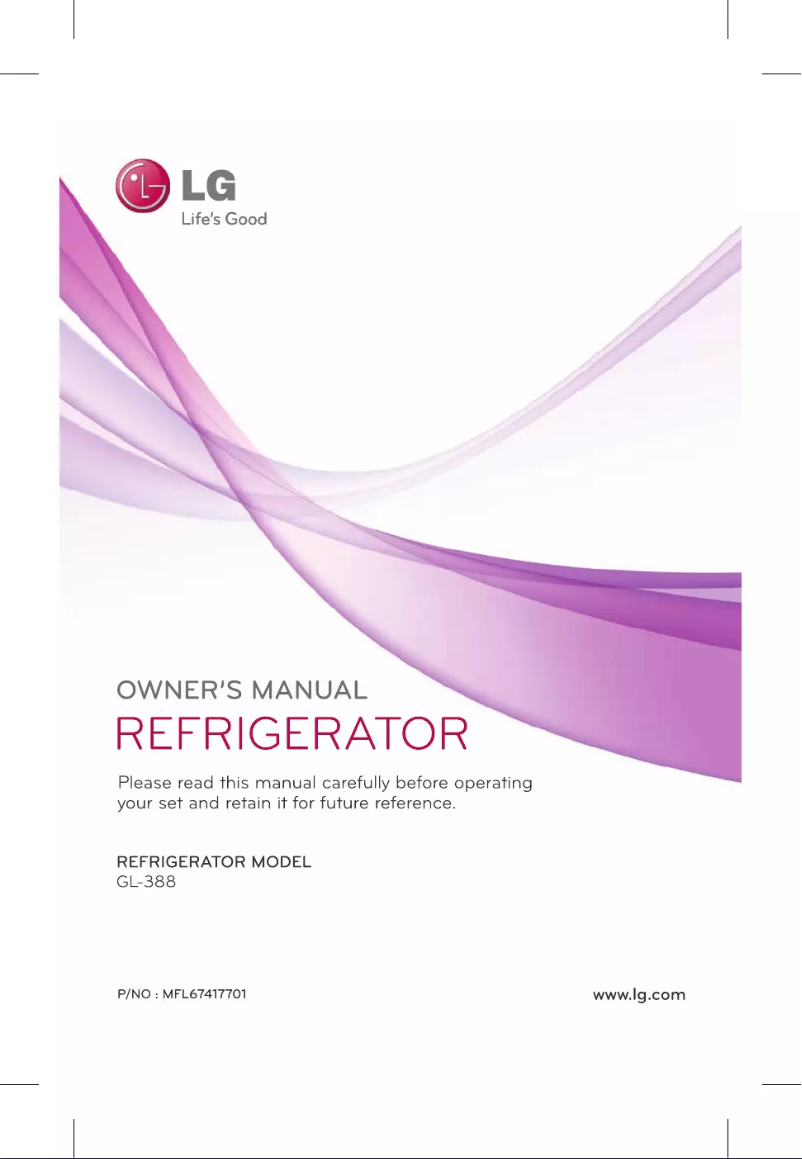 Page 1 of the manual User Manual LG GL-388YRQ