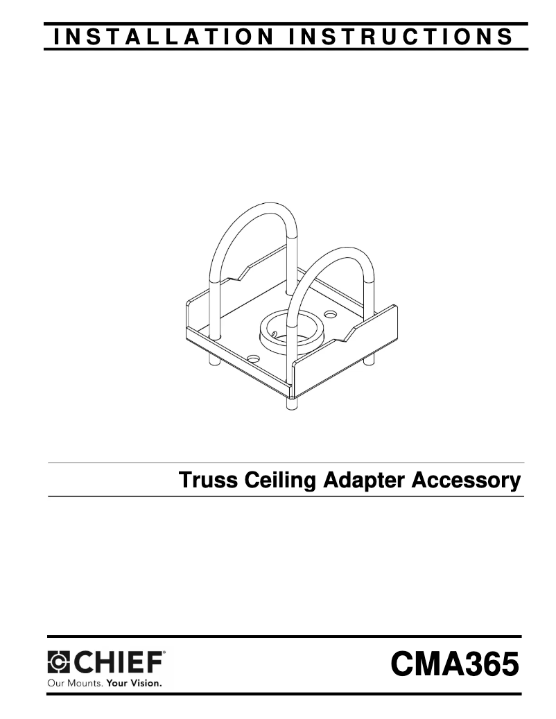 Page 1 of the manual User Manual Chief CMA365