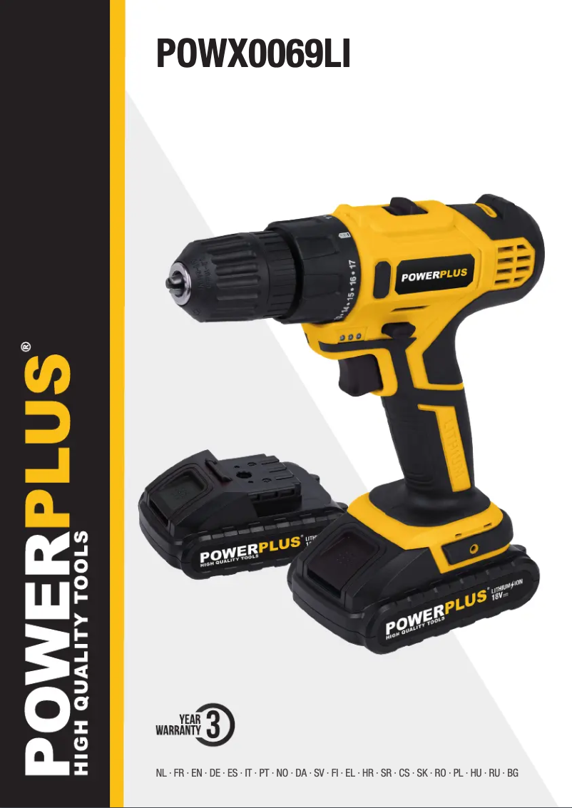Page 1 of the manual User Manual PowerPlus POWX0069LI