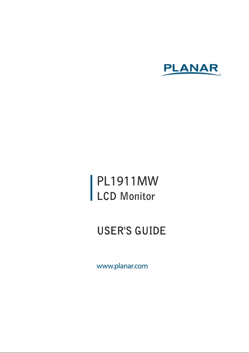 First page image of the manual for PL1911MW