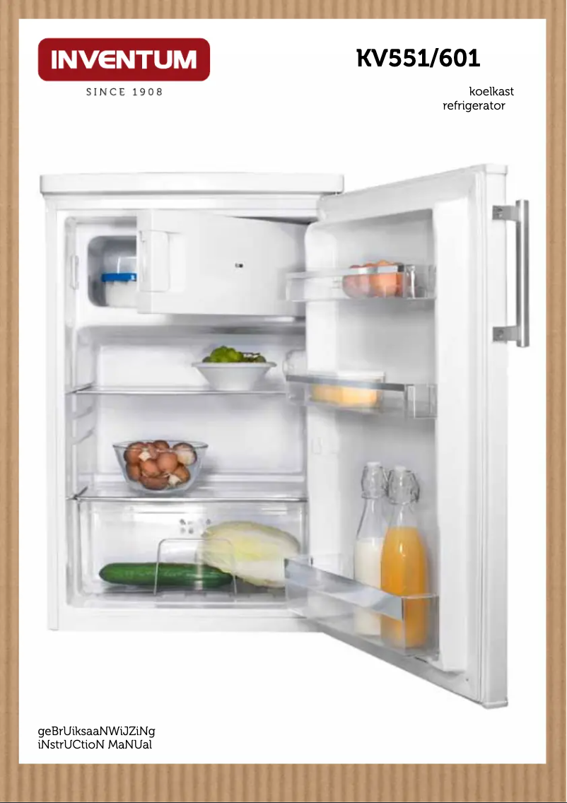 First page image of the manual for KV551