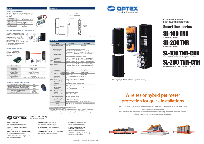 First page image of the manual for SL-200TNR
