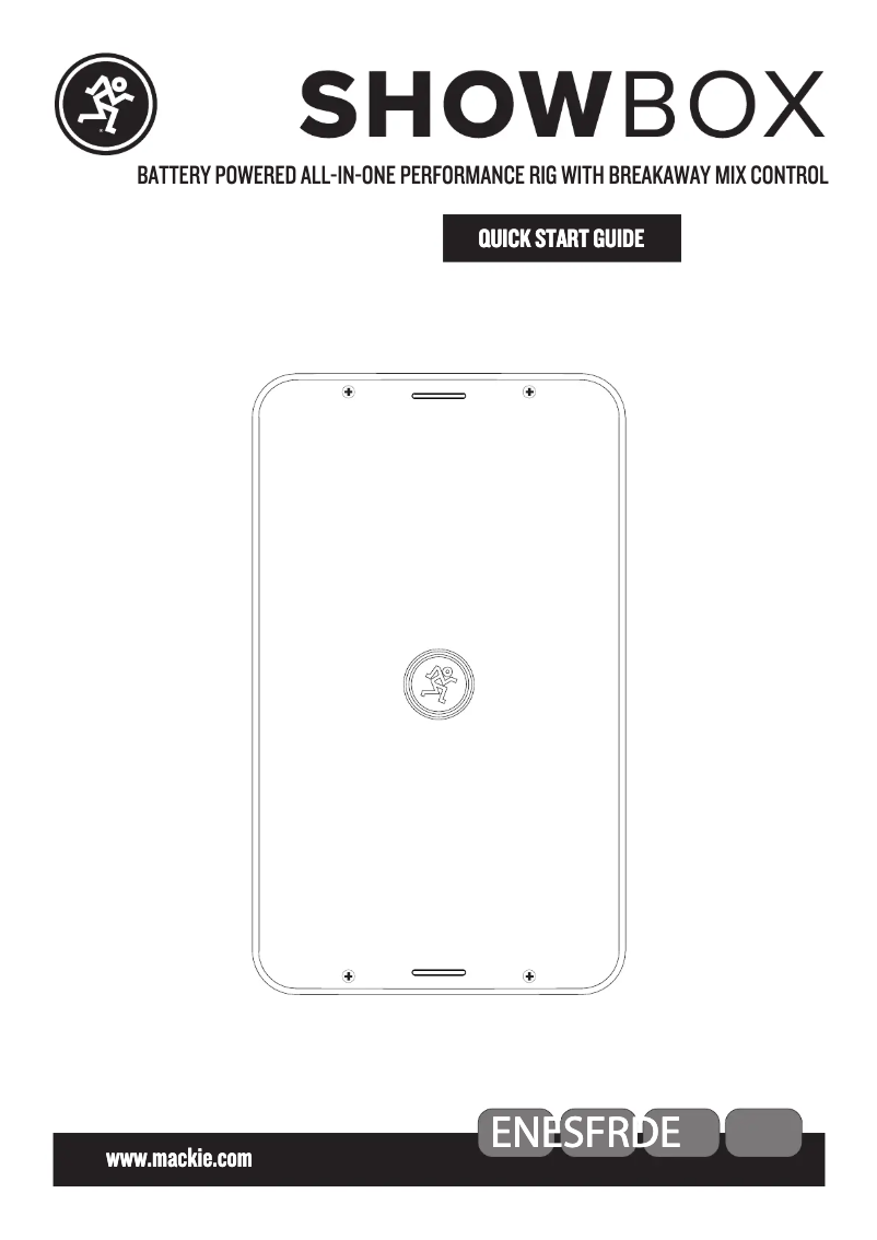 First page image of the manual for ShowBox