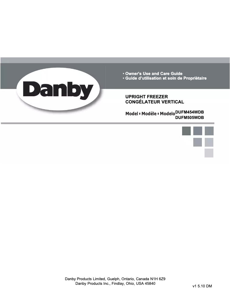 Page 1 of the manual User Manual Danby DUFM454WDB