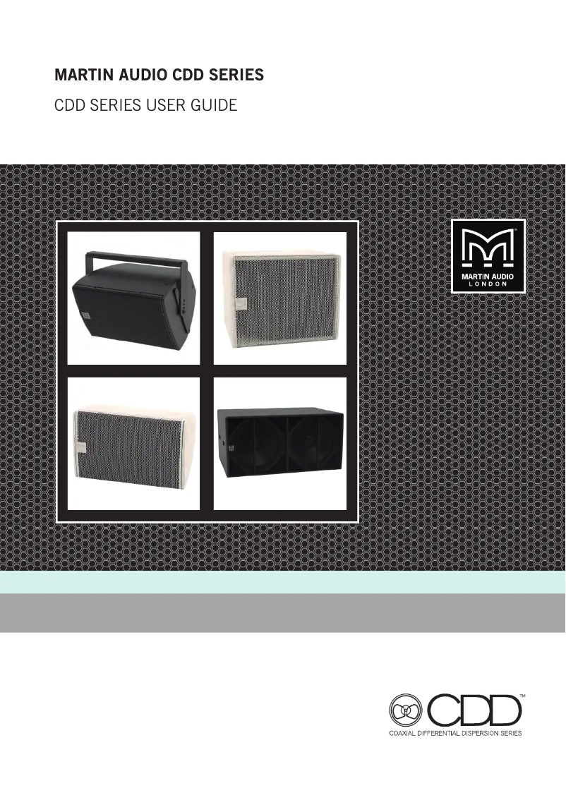 Page 1 of the manual User Manual Martin Audio CDD10TX