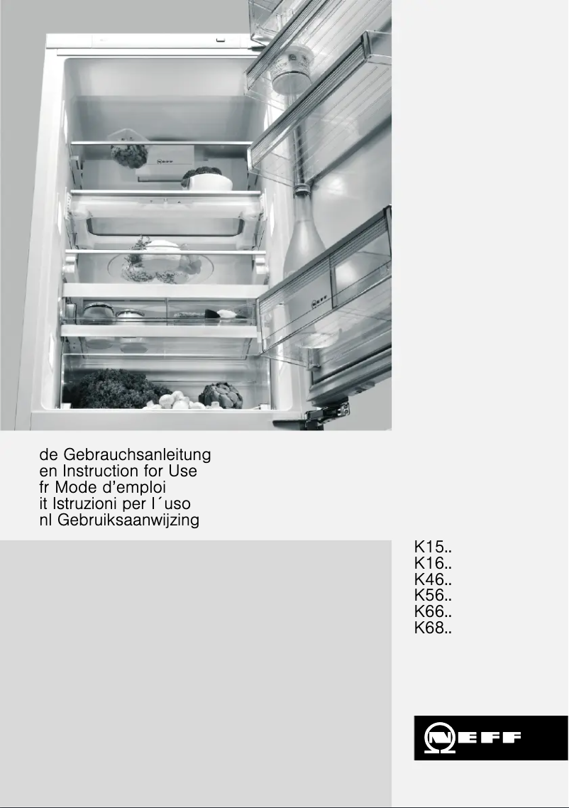 Page 1 of the manual User Manual Neff K6654X11