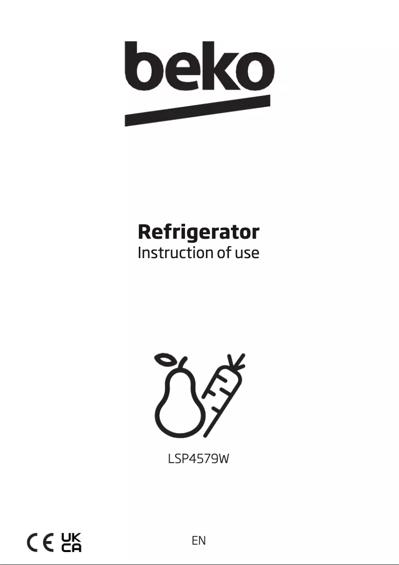 First page image of the manual for LSP4579W