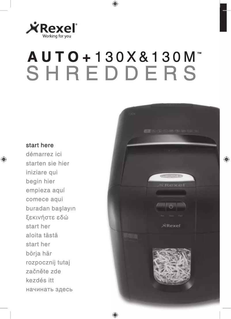Page 1 of the manual User Manual Rexel Auto+ 130X