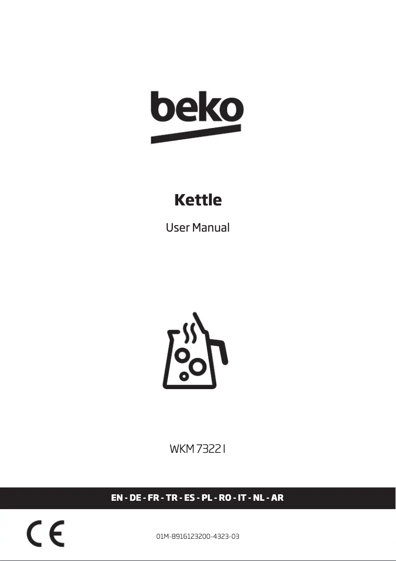 Page 1 of the manual User Manual Beko WKM 7322 I