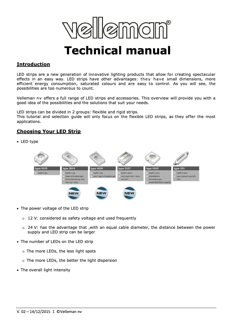 First page image of the manual for LS12M210RGBN