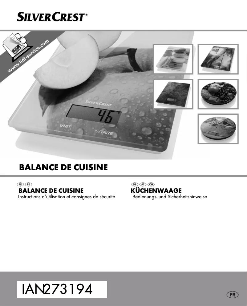 Page 1 of the manual User Manual SilverCrest IAN 273194