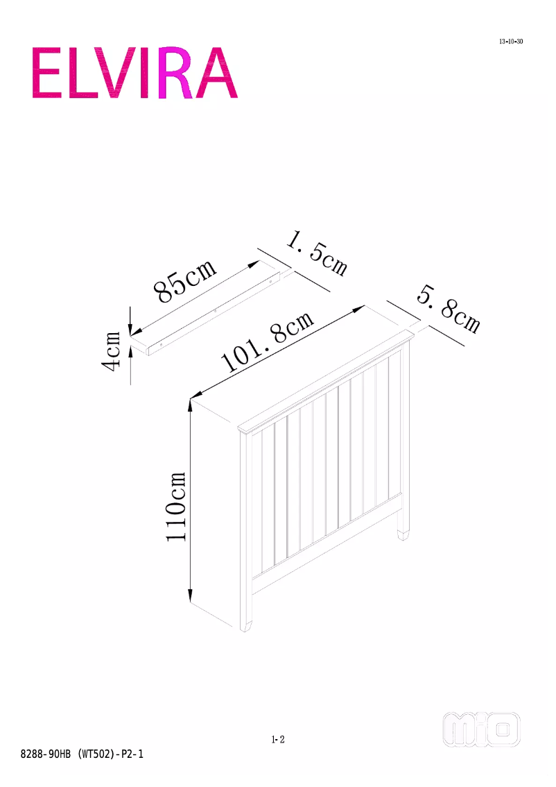 First page image of the manual for Elvira