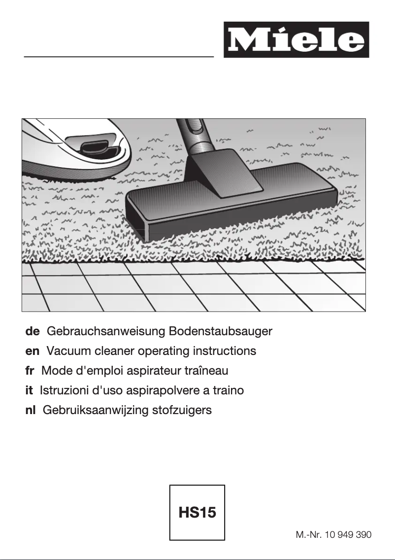 Page 1 of the manual User Manual Miele Complete C3 Parquet XL EcoLine 