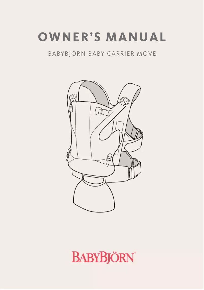 Page 1 of the manual User Manual BabyBjörn Baby Carrier Move