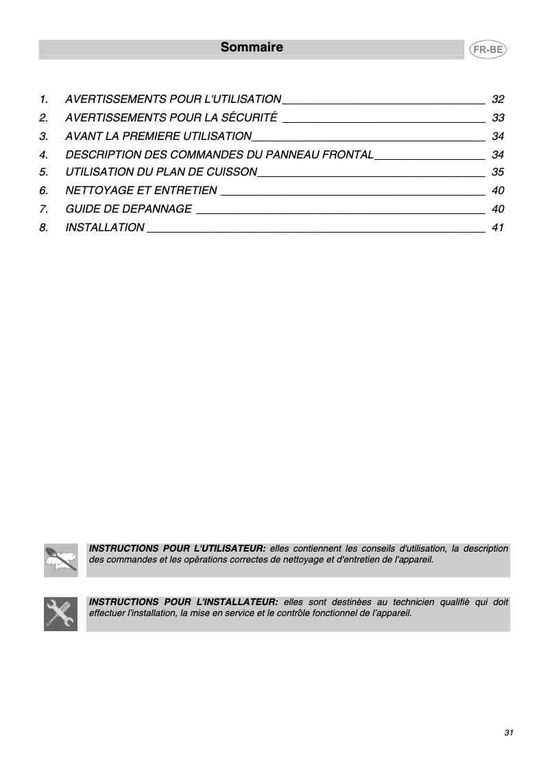 First page image of the manual for SE2644IDX