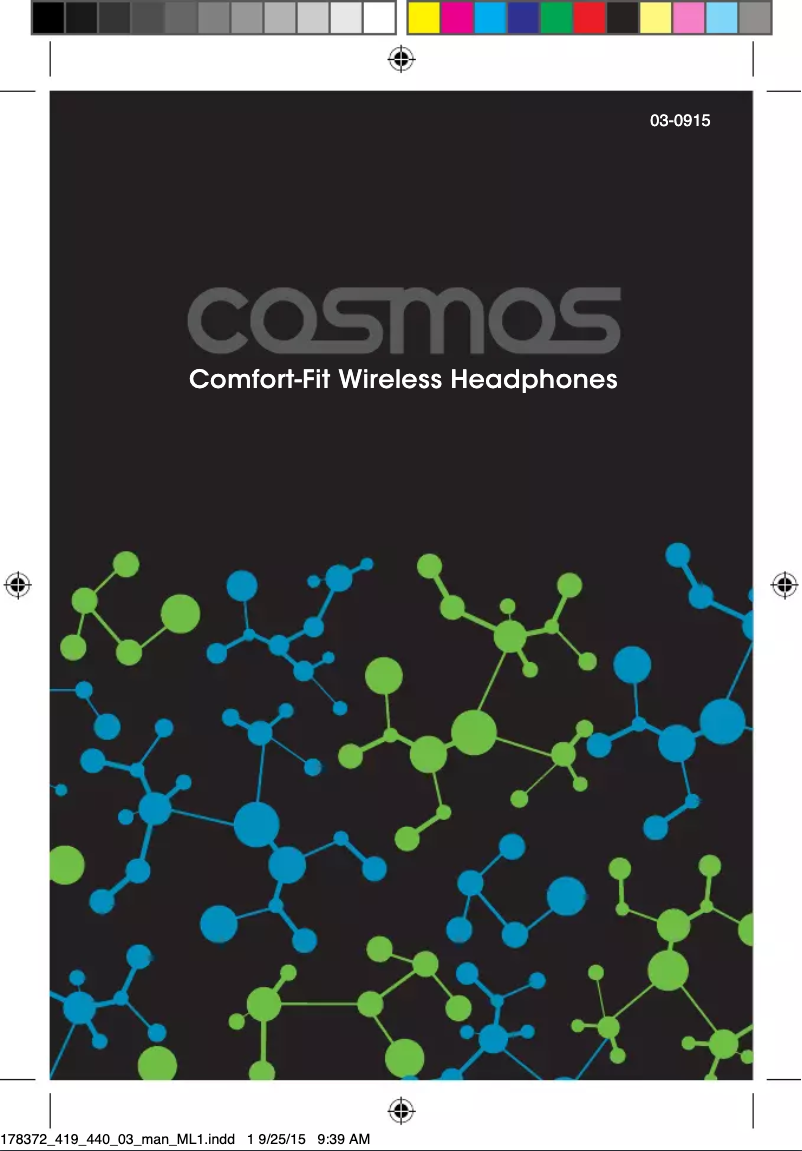 First page image of the manual for Sound Science Cosmos 178372